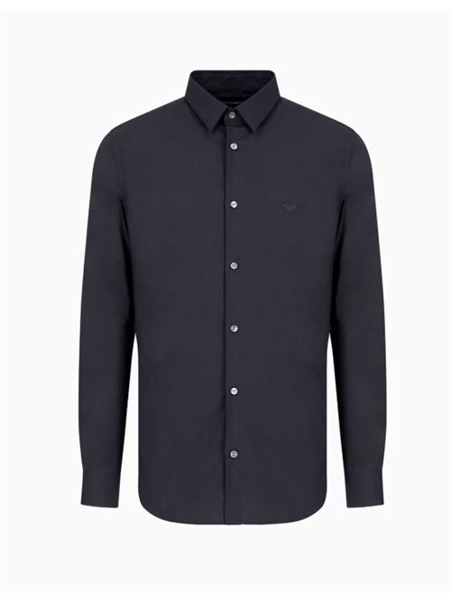 STRETCH NYLON BLEND SHIRT EMPORIO ARMANI | 8N1C09.1NI9Z0934 BLU SCURO